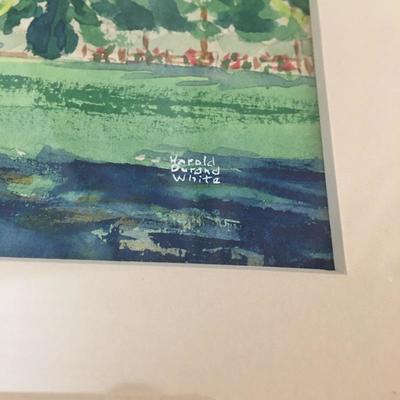 Lot 165 - Harold Durand White Signed Artwork