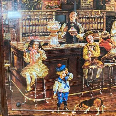 Olde Time Drug Store Picture on Plaque