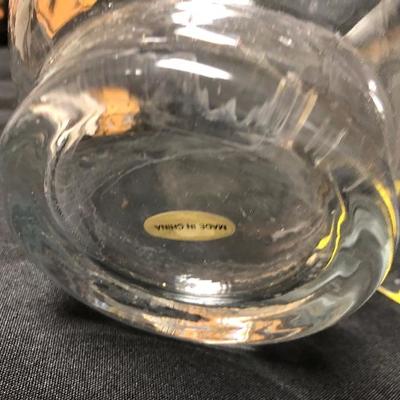 Small crystal Hurricane Lamp Candle Holder approx 7â€ al