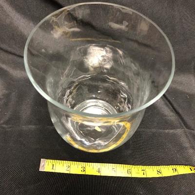 Small crystal Hurricane Lamp Candle Holder approx 7â€ al