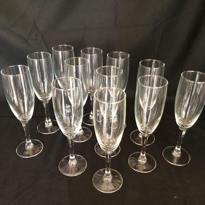 Lot 166 - Glass Pitcher & Stemmed Glasses