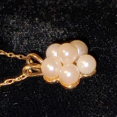14k Pearl Necklace 