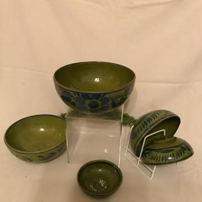 LOT 22 Hand Painted Nesting Bowls