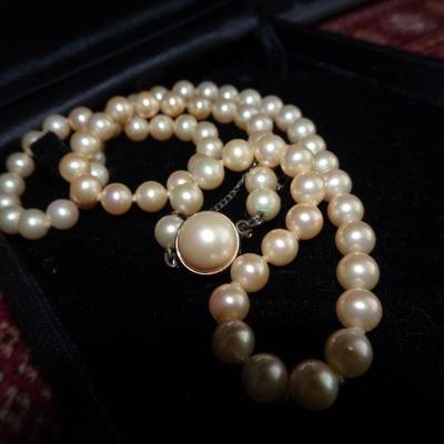 Sterling Silver & Cultured Pearls Necklace, Oriental Pearl Gallery, Galleria 