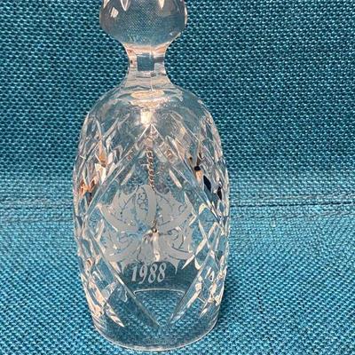 1988 Waterford Crystal Holiday Bell