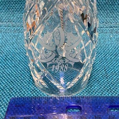 1988 Waterford Crystal Holiday Bell