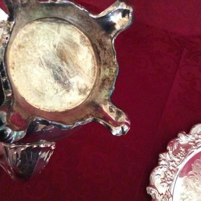 Lot 27 Silver Plate Tea set with Tray
