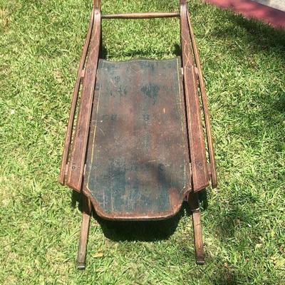 Vintage Wood Snow Sled