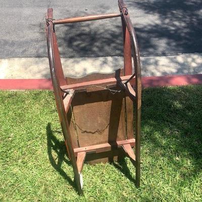 Vintage Wood Snow Sled