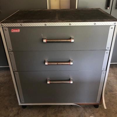 Lot 176 - Coleman Cabinet and Drawers