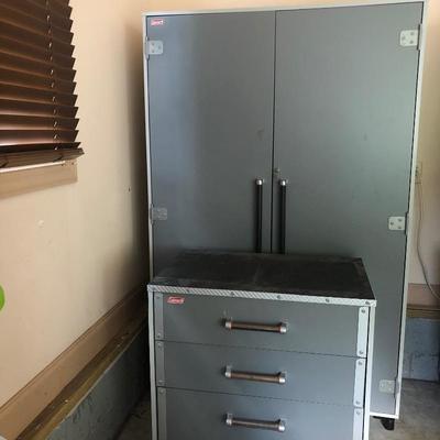 Lot 176 - Coleman Cabinet and Drawers