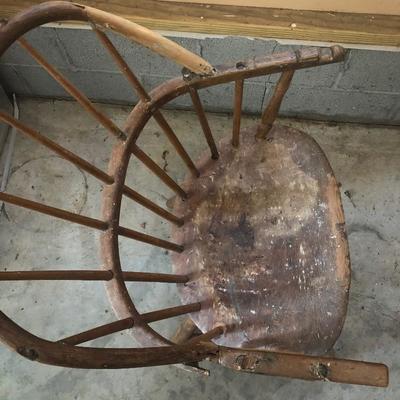 Lot 177 - Antique High Chair and Chair