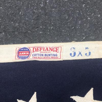 Lot 182- Adirondack Chair and Flag