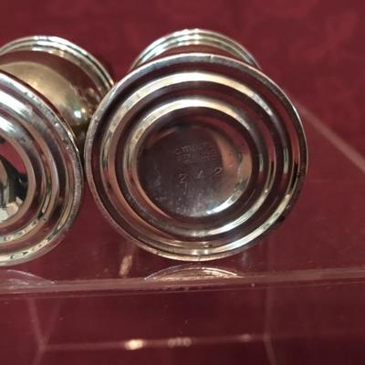 Lot 39 Sterling Silver Salt & Pepper shaker