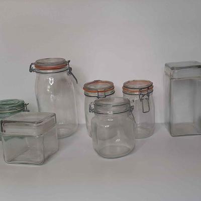 Kitchen Glass Canister Set 