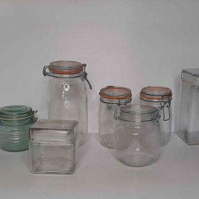 Kitchen Glass Canister Set 