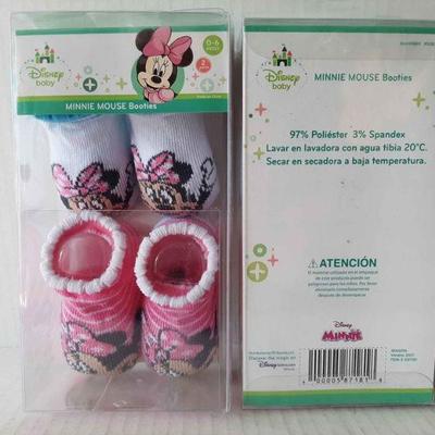 Disney Minnie Mouse 2 Pk Bootie Set (0-6 Months)(1)