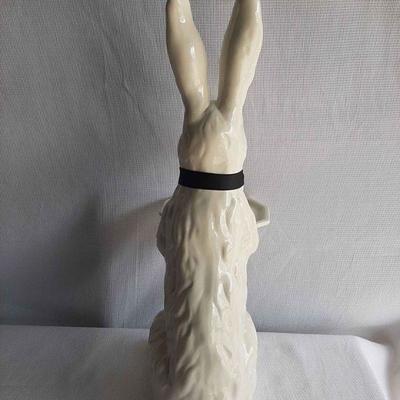 Ceramic Rabbit Holding a Tray