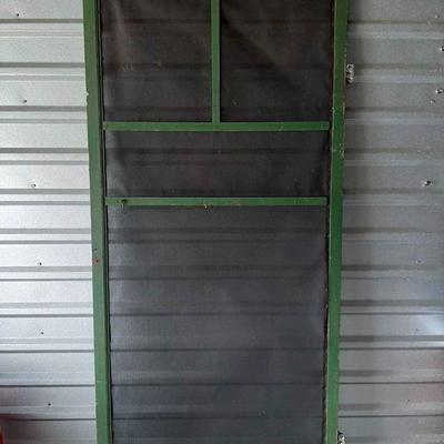 Vintage Hand Made Screen Door