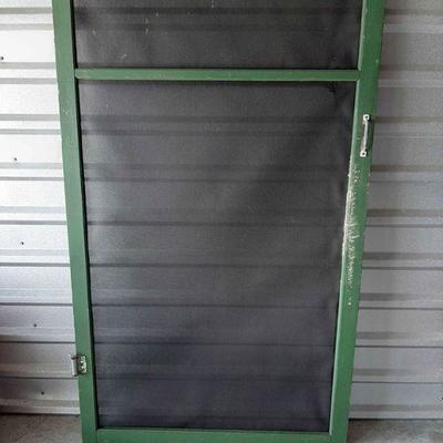 Vintage Hand Made Screen Door