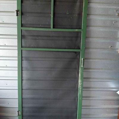 Vintage Hand Made Screen Door