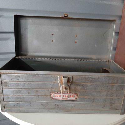 Vintage Metal Craftsman Toolbox