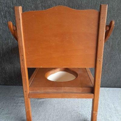 Vintage Wood Potty Chair Potty 