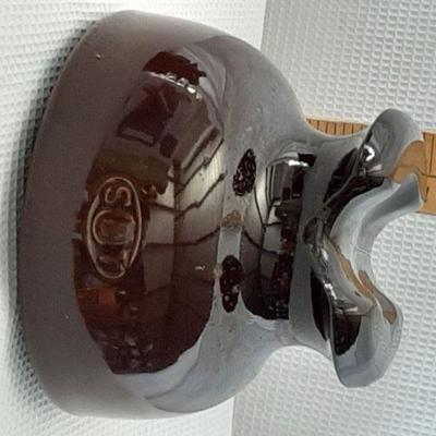 Vintage SBT Brown glass Insulator
