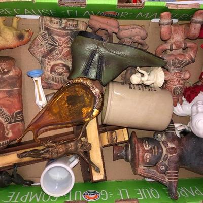 Lot 4 - Collectibles , Southwest Figures, Shoe Bank and other goodies