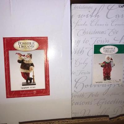 Lot 13 - Department 56 Santas, Retired, Original Box