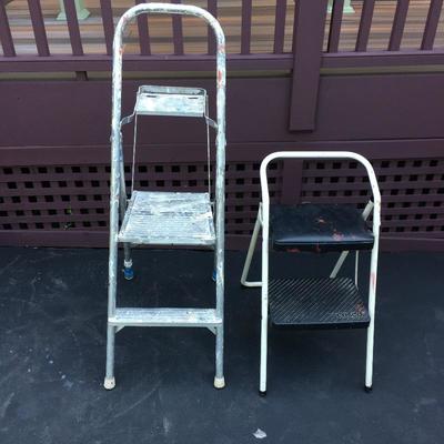 Lot 187 - Stepladders, Hand Truck & Shovels