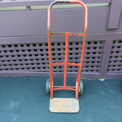 Lot 187 - Stepladders, Hand Truck & Shovels