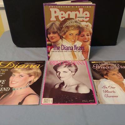 Diana collection, 3 magazines and 1 book