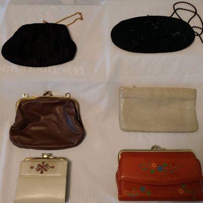 Clutches, handbags, wallets, coin purses