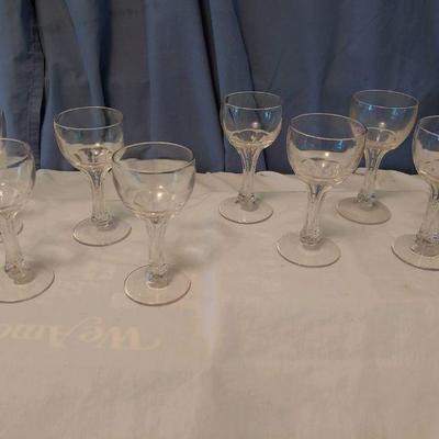 Set of 8 vintage glasses from 40â€™s 
