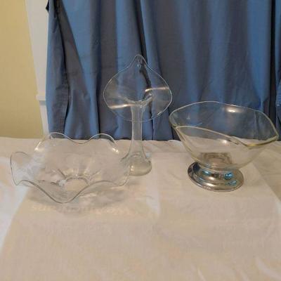 3 unique shape  glassware