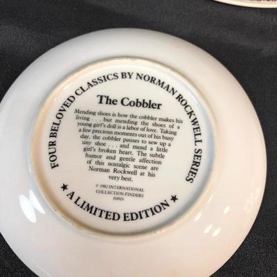 Norman Rockwell plate - Lot 7 plate and 1 mug