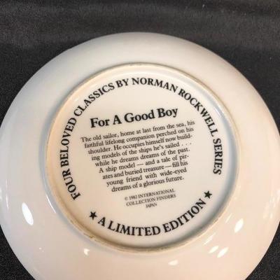 Norman Rockwell plate - Lot 7 plate and 1 mug