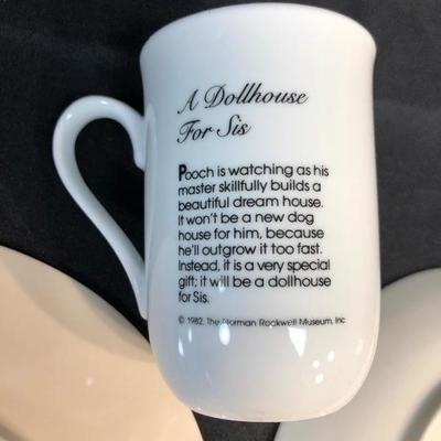 Norman Rockwell plate - Lot 7 plate and 1 mug