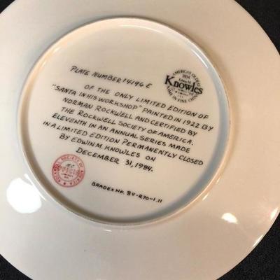 Norman Rockwell plate - Lot 7 plate and 1 mug