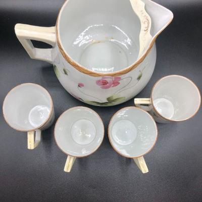 Pitcher and Set of 4 Cups