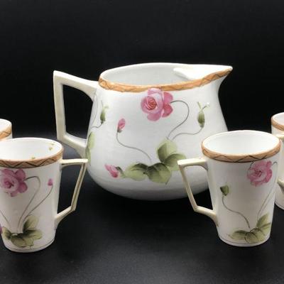 Pitcher and Set of 4 Cups