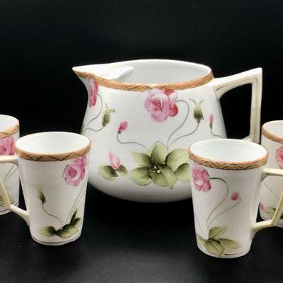 Pitcher and Set of 4 Cups
