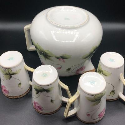 Pitcher and Set of 4 Cups