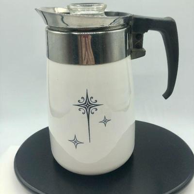 Corning Ware Vintage Coffee Percolator Pot