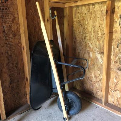 Lot 192 - Wheel Barrow & Garden Tools
