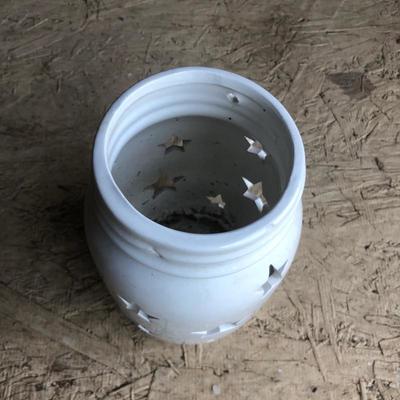 Lot 196 - Birdbath and Candles