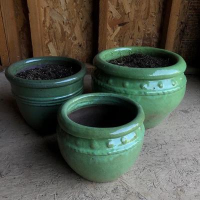 Lot 197 - Light Green Planters