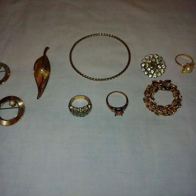 mixture rings, pins, bracelet
