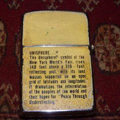 Vintage New York Worlds Fair Lighter, 1964-1965